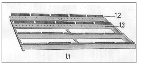 Рамка щеточная К 547/К 527 НРС (в сборе со скребками): купить в Нижнем Новгороде