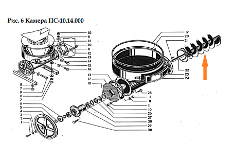 Шнек ПС-10.14.020: купить в Нижнем Новгороде Шнек ПС-10.14.020: купить в Нижнем Новгороде
