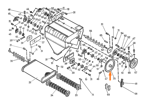 Звездочка Н 022.020-18 (Z=71, t=15,875): купить в Нижнем Новгороде