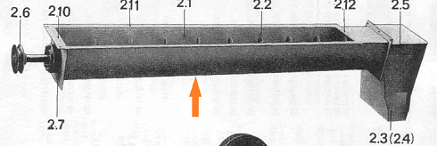 Бункер шнека вторичной аспирации (голый) К527 К547: купить в Нижнем Новгороде