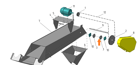 Звездочка А 100-01.03.00 (dвнут-35 или dвнут-45, z-10): купить в Нижнем Новгороде