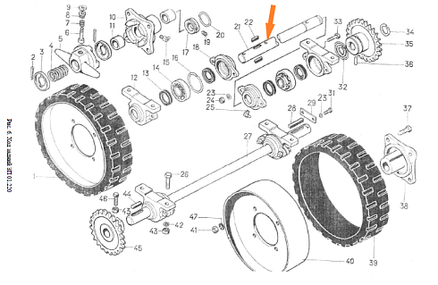 Вал ЗП 01.625 (ЗП 01.627) ход задний: купить в Нижнем Новгороде