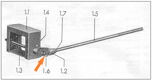 Шестерня коническая регулировки аспирации К-527, К-547 (пласт.): купить в Нижнем Новгороде