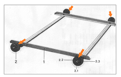 Ролик опорный К-527 (8 шт), К-547 (12 шт. =4 длин.+8 корот.): купить в Нижнем Новгороде