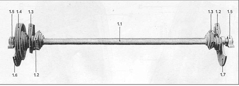 Вал привода решетного стана К-547, К-527 (в сборе): купить в Нижнем Новгороде