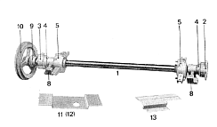 Вал привода решетного стана К 531 (в сборе): купить в Нижнем Новгороде