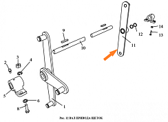 Рычаг правый ЗВТ 02.410 (ЗВС-20А): купить в Нижнем Новгороде