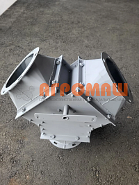 Клапан ручной симметричный ф200мм уг45гр (распределитель) : купить в Воронеже