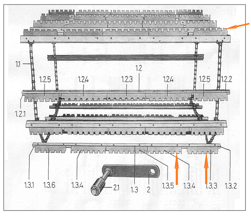 Щетка очистки верх. решета К-527 резин. (к-т 65шт) черные: купить в Нижнем Новгороде
