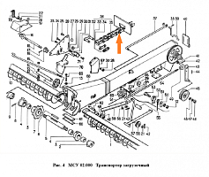 Транспортер цепной МСУ 02.020 (120*71 L= 8664 мм): купить в Нижнем Новгороде