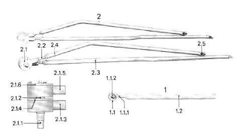 Тяга привода щеточной спаренная К-547: купить в Нижнем Новгороде