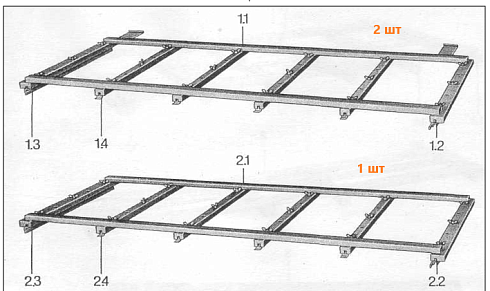 Комплект решетных рамок К 547\527 (в кол-ве 8шт): купить в Нижнем Новгороде