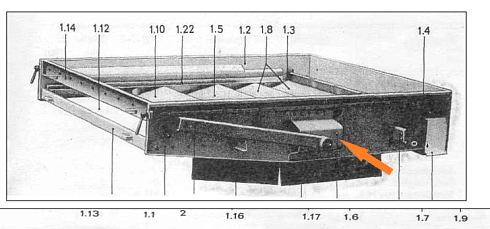 Кронштейн (ухо) верхнего решетного стана К 527: купить в Нижнем Новгороде