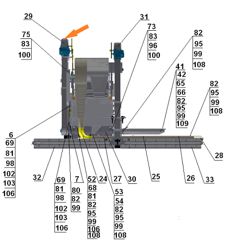 Транспортер отгрузочный ОВИ 04.000 (ОВС-25): купить в Нижнем Новгороде