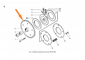 Звездочка ЗП 02.210/02.140 z=36, t=25.4: купить в Нижнем Новгороде