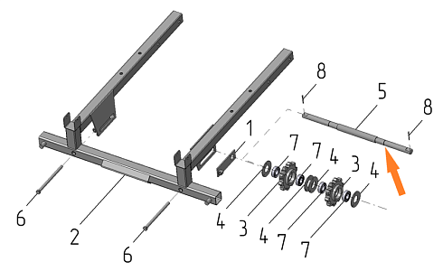 Ось А 150-06.11 (ПЗС 150.02.671): купить в Нижнем Новгороде