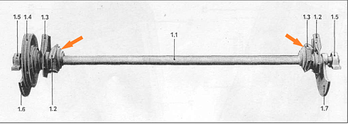 Подшипниковый узел главного вала с эксцентриком К-527,К547: купить в Нижнем Новгороде