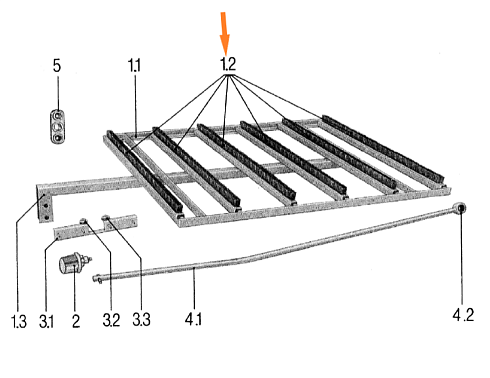Щетка L=1080 (Петкус) 2х рядная: купить в Нижнем Новгороде