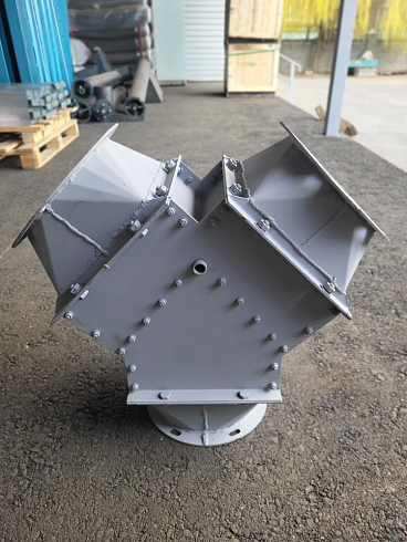 Клапан ручной симметричный ф200мм уг45гр (распределитель) : купить в Воронеже