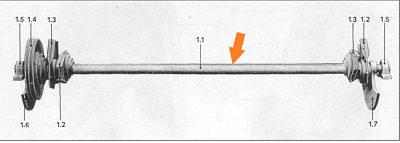 Вал привода решетного стана К-547, К-527 (голый): купить в Нижнем Новгороде