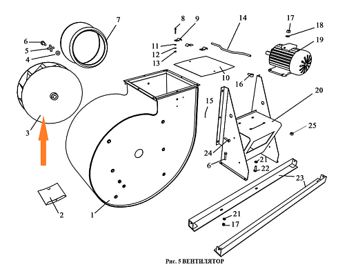 Рабочее колесо вентилятора ЗВТ 81.180 (ЗВС 20А): купить в Нижнем Новгороде