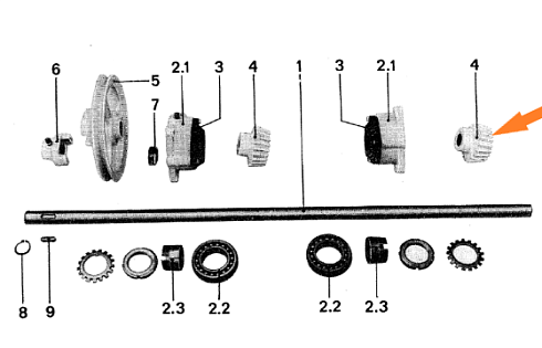 Шестерня коническая К-531 (привод триерного блока): купить в Нижнем Новгороде
