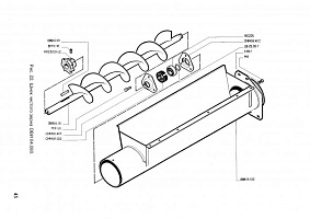 Шнек чистого зерна ОВИ 04.080-01 (ОВС-25) с кожухом: купить в Нижнем Новгороде