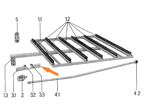 Кронштейн направляющий щеточной тележки с роликами: купить в Нижнем Новгороде