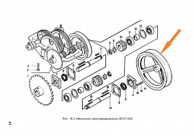 Шкив ЗЭ 07.103 Фвнеш.=233, Фвнутр.=25: купить в Нижнем Новгороде