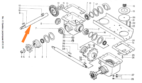 Вал ЗП 02.616 питатель, боковой: купить в Нижнем Новгороде