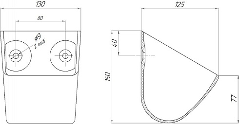 Ковш норийный полимерный МАСТУ 010: купить в Нижнем Новгороде