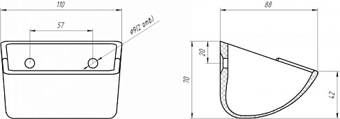 Ковш норийный полимерный МАСТУ 005У: купить в Нижнем Новгороде
